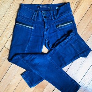 Zara blue skinny jeans
